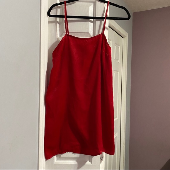 Red Slip Dress - Picture 1 of 4